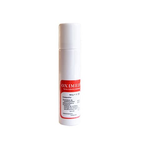 OXIMED 0.255mg/0.085mg spray cutanat suspensie MEBRA。